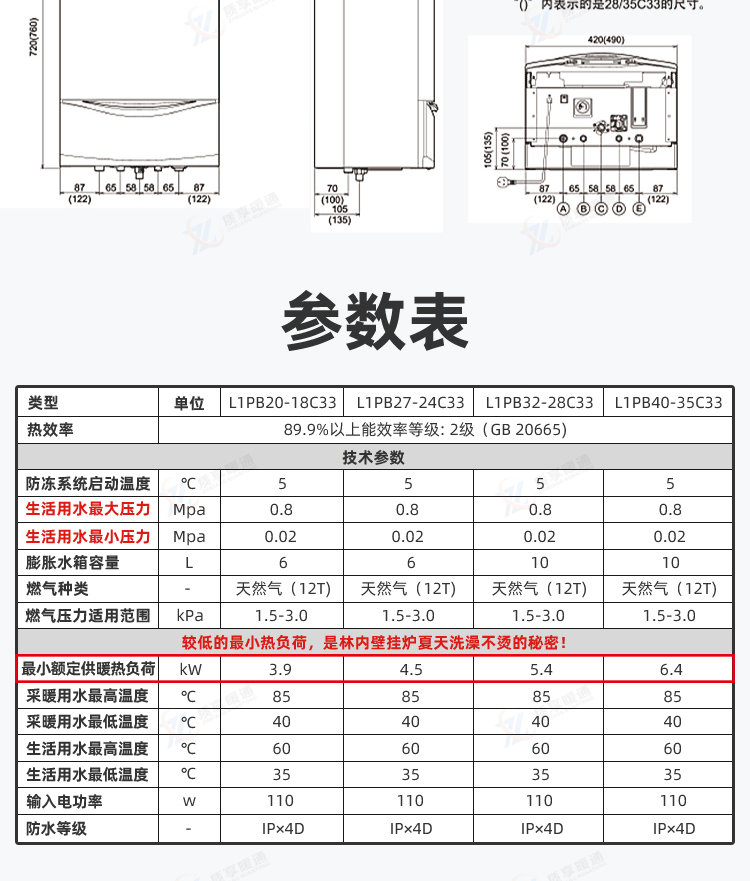林内暖境系列壁挂炉C33_15